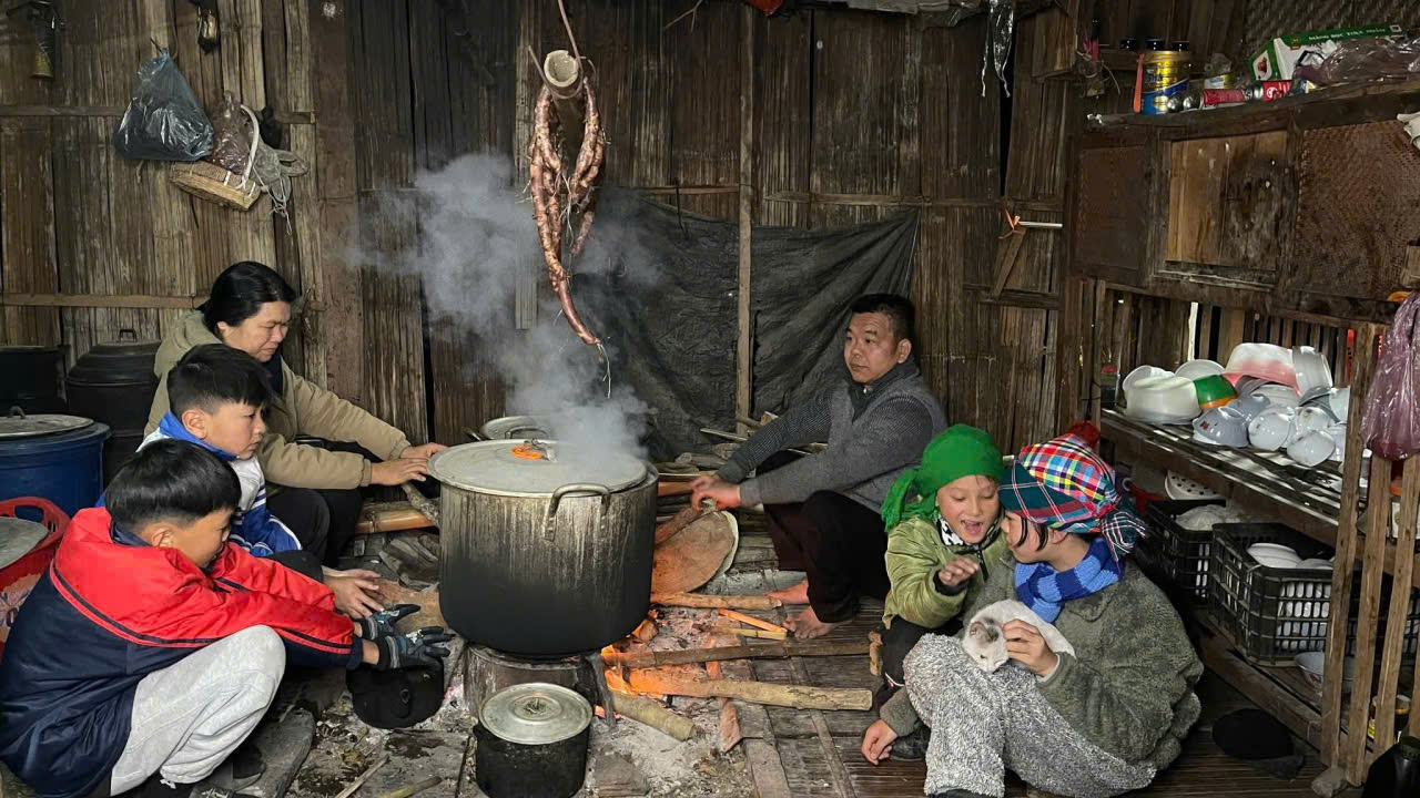 Bánh truyền thống sau khi hoàn thành ở Quỳnh Sơn, Bắc Sơn